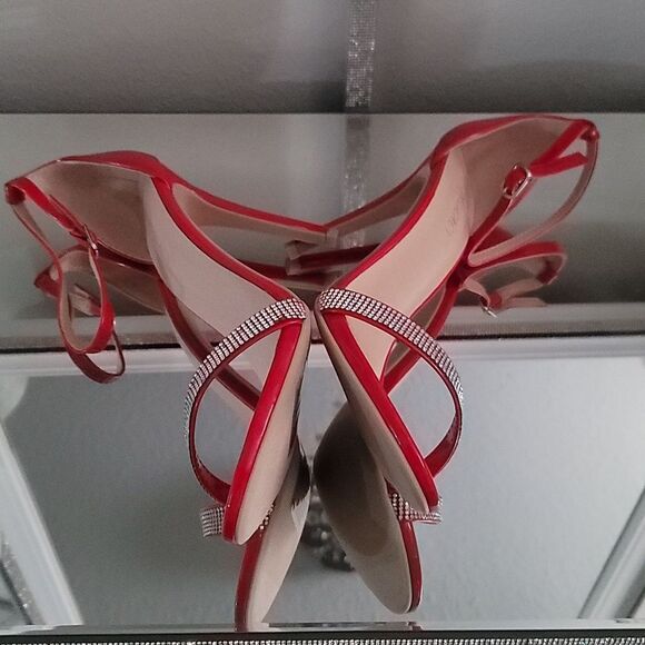 BRAND NEW DELICACY RHINESTONE ANKLE STRAP WOMEN'S HEELS - Picture 13 of 15